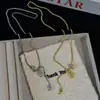 Collar de Corazón de Diamante Luna para Niña Dulce Lujo Accesible para Mujer Colgante de Gama Alta Cadena de Suéter Exquisita Nueva Tendencia 2025