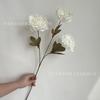 Simulación de peonía quemada de 3 cabezas, color otoñal, flor de simulación, estilo europeo, boda de alta gama, auditorio de bodas, flor falsa, decoración del hogar, flor