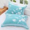 Toalla de Almohada de Algodón Un Par de Gasa de Algodón de Alta Calidad para el Hogar Adulto Diadema para Almohada Suave Absorbente de Sudor Individual Cuatro Estaciones Toalla de Cubierta para el Cabello