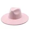Sombrero de Ala Plana de Ala Grande para Hombre y Mujer, Pareja, Lana, Copa Plana, Sombrero de Jazz para Caballero, Otoño e Invierno, Transfronterizo Aliexpress Amazon