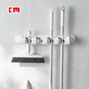 KM 1147 soporte para trapeador sin perforaciones soporte para escoba de baño clip para trapeador montado en la pared soporte para escoba pegatinas sin costuras