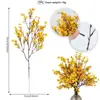 Explosiones Transfronterizas 50 cm Zen Simulación Ramas de Flor de Cerezo Decoración del Hogar Color Carne Realista Ramas Secas de Flor de Durazno Pequeña Arreglo Floral para Sala de Té