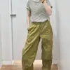 Pantalones Largos Casuales para Mujer 2026 Otoño Nuevo Estilo Pantalones de Pierna Ancha Elásticos Pantalones Paracaídas Sueltos Versátiles Pantalones Jogger 469895