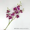 Ornamento de Flor Artificial Phalaenopsis Falsa Siente Falso Flor de Plástico en Maceta Decoración Interior para Hogar Boda Arreglo Floral