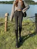 Jeans Skinny Negros de Cintura Alta para Mujer, Nuevo Estilo Primavera/Verano 2026, Corte Ajustado, Favorecedores, Pantalones Lápiz Ajustados para Figuras Pequeñas, Modernos