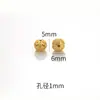 Fuerte retención de color arena dorada accesorios para joyería DIY pulsera cuentas pulsera de oro antiguo cuentas sueltas materiales para joyería con cuentas