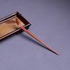 Chá carbonizado estilo japonês chá grelhado mostrador polido agulha de chá cerimônia de chá kung fu com colher de chá artesanato de bambu feito à mão