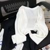 Casaco de malha de seda gelada fino feminino verão preto pequeno xale top sling protetor solar blusa jaqueta primavera