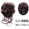 Vento preguiçoso Grab Clip Flower Bud Ball Head Mulheres Natural Fofo Whiskers Cabelo Pack Peruca Set Ponytail Peruca Anel Hairpin