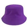 Sombrero de pescador de ala ancha de color sólido, sombrero de cubo estampado del grupo de protección solar para estudiantes, sombrero casual con logo para actividades al aire libre para padres e hijos