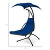 Columpio para patio exterior, silla colgante, cesta colgante doble para exteriores, hogar, balcón, ocio, silla de ratán, mecedora, hamaca de hierro, cuna