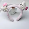 Acessórios de Cabelo Novos Atacado Moda Menina Estudante Desenho Animado Argola Dupla para Cabelo Presilha Celebridade da Internet Faixa para Lavar o Cabelo Fivela de Cabelo