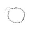 Pulsera de Letra H Estilo Coreano para Mujer, Pulsera Geométrica Retro Simple de Personalidad, Diseño Creativo de Moda