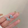 Pendientes de plata S925 con forma de aguja y nicho de amor, 2023, nuevos pendientes de moda para mujer, elegantes, sencillos, de alta gama, con clip para la oreja.
