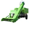 Carro de limpeza de esterco de animal em cativeiro virando pá de fazenda conveniente carro de esterco auto-instalável auto-descarregável máquina de limpeza de esterco de quatro rodas para fazenda de gado