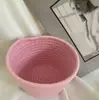 Cesta de Armazenamento com Rosto Sorridente Pode Ser Pendurada na Parede, Sala de Estar, Quarto, Banheiro Armazenamento, Controle Remoto, Miudezas, Lanches, Cesta de Armazenamento de Fio de Algodão