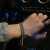 Pulsera de Cadena Cubana Incrustada de Diamantes de Wang Yibo para Hombres y Mujeres Ins Tendencia Hip-hop Europeo y Americano Pulsera Didi Bounty Pulsera de Estilo Frío