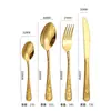 Conjunto de Talheres de Aço Inoxidável Transfronteiriço de Alta Qualidade, Colher de Sobremesa, Conjunto de Talheres para Hotel, Bife, Restaurante Ocidental, Estilo de Alta Qualidade, Estilo Ins