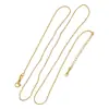 Collar de Cadena de Cuentas de Cobre Ola del Distrito Lu con Broche de Langosta + Múltiples Especificaciones Ajustables Accesorios de Joyería Simples Venta al por Mayor