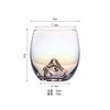 Huevera de iceberg de cristal soplado a mano, personalizada, de fábrica, colorida, volcánica, estilo japonés, galvanizada
