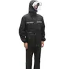 Conjunto de Capa de Chuva e Calça de Chuva, Impermeável para o Corpo Inteiro, Unissex, para Entregadores de Patinete Elétrico, Refletivo, Proteção contra Chuva Forte, Atacado