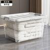 Caja de Almacenamiento Transparente Caja de Almacenamiento para Mudanzas Ropa Juguetes Caja de Almacenamiento para Dormitorio de Estudiante Caja de Almacenamiento Sobredimensionada Engrosada