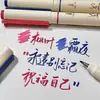 Caneta Brush Pen Nova Cor Nacional Ponta Macia Caneta Caligráfica Estudante Letra Regular Pequena Cor Retrô Caneta Marcadora Chave para Diário