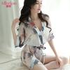 Mi ke Ropa interior sexy europea y americana, conjunto de camisón sexy, ropa transparente estampada, ropa de pasión para discoteca 8060