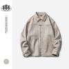 NR Primavera y Otoño nueva marca de moda chaqueta de gamuza para hombre de alta calidad suelta con solapa chaqueta de trabajo JK04199