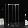 Nova Mesa Geométrica de Acrílico Arranjo de Flores para Mesa de Jantar Exibição de Flores Decoração de Centro de Mesa Redonda para Hotel Restaurante Banquete de Casamento Ornamento