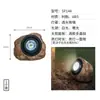 Holofote de Pedra Solar, 2 Cores, IP65, Luz para Paisagismo de Jardim, Resina, ABS