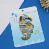 Imanes de Nevera Metálicos Repujados de Monumentos de Ciudad Mapa de Rutas Nacionales Tendencia Nacional Imanes de Nevera Souvenirs Estilo Chino Imanes de Nevera en Stock