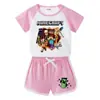2023 Terno infantil Verão Novas roupas infantis Calças quentes de bebê Camiseta de manga curta Shorts Casual Esportes Conjunto de duas peças na moda