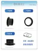 Sistema de ar fresco flange de plástico ABS conector redondo tubo conector de ventilador porta de ventilação adaptador de flange de metal