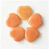 Piedra Bruta de Cristal Natural Corazón 25*6mm Forma de Corazón de Amatista Piedra Suelta Adorno Gema Accesorios para Joyería DIY