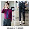 Camisa de Mujer Manga Larga Ropa de Negocios Primavera 2023 Nueva Ropa de Trabajo Ajustada para Hombre y Mujer Traje Formal Negocios Camisa 4S