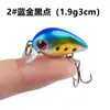 Isca Minnow Micro-Tamanho de Afundamento Lento 1,9g Mini Isca de Pesca para Lucio, Zander, Tilápia e Outros Peixes