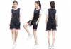 Traje de Baloncesto para Estudiante de Manga Corta de Dos Piezas Falsas Traje para Niñas para Mujer Transpirable Deportivo de Competición en Equipo M-6XL