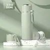 Copo térmico de alto valor para homens e mulheres, garrafa de água de aço inoxidável de grande capacidade, copo de água com separação de chá e água, xícara de chá, pode ser impresso, atacado