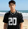 Camiseta Esportiva Gola V em Malha de Manga Curta Estilo Americano para Homens e Mulheres, Estilo Verão, Gola Redonda Solta, Tops Casuais Respiráveis para Uso Externo, Casal