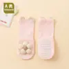 Calcetines para Bebé Recién Nacido Primavera y Otoño Nuevos Calcetines de Algodón Peinado Bebé Boca Suelta Pegamento en la Pierna Antideslizante Calcetines Antideslizantes para Niños Pequeños Venta al por Mayor