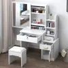Mesa de maquillaje minimalista moderna mesa de tocador multifuncional tocador simple popular mesa de tocador mini pequeña para apartamento