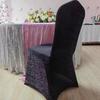 Fundas para Sillas de Seda Brillante para Bodas y Banquetes de Amazon Transfronterizo, Fundas Elásticas para Sillas para Conferencias, Bodas, Decoraciones de Hotel, Fundas para Sillas de Seda Brillante
