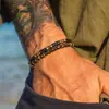 Pulsera Combinada de Piedra Volcánica Elástica de Nuevo Producto Transfronteriza Moda Retro Astilla de Madera Cáscara de Coco Pulseras Apilables para Hombres y Pulseras para Mujeres