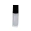 Embalagem de Frasco Quadrado para Base Frasco de Essência Fosco 20ml 30ml 40ml Frasco com Bomba Textura Fosca para Base de Maquiagem
