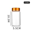 Frasco de Almacenamiento Transparente de Bambú Personalizado, Frasco Sellado, Frasco para Almacenar Té, Botella Espesa para Almacenar Frutas Secas y Granos, Frasco de Vidrio