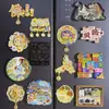 Imanes de Nevera de Souvenir Turístico Shunde Foshan Pegatinas Magnéticas 3D Área Escénica Qinghuiyuan Imanes de Nevera Personalizados