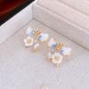 Pendientes de mariposa de circonita estilo frío con clip para oreja pequeña, a la moda, combinables, elegantes, ligeros y de lujo, nuevos pendientes para mujer, venta al por mayor