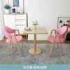 Mesa de Jantar Pequena Simples para Uso Doméstico, Mesa e Cadeiras de Reunião de Lazer para Varanda, Mesa de Jantar para Hotel Restaurante, Mesa e Cadeiras de Jantar para Cafeteria Loja de Chá com Leite
