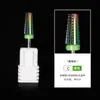 Cabezal de pulido de acero de tungsteno para uñas, con ranura recta, cabezal de pulido bidireccional para eliminación rápida de esmalte de uñas, cabezal de pulido multifuncional cinco en uno
